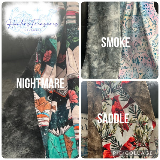 Custom Fur Backed Blankets