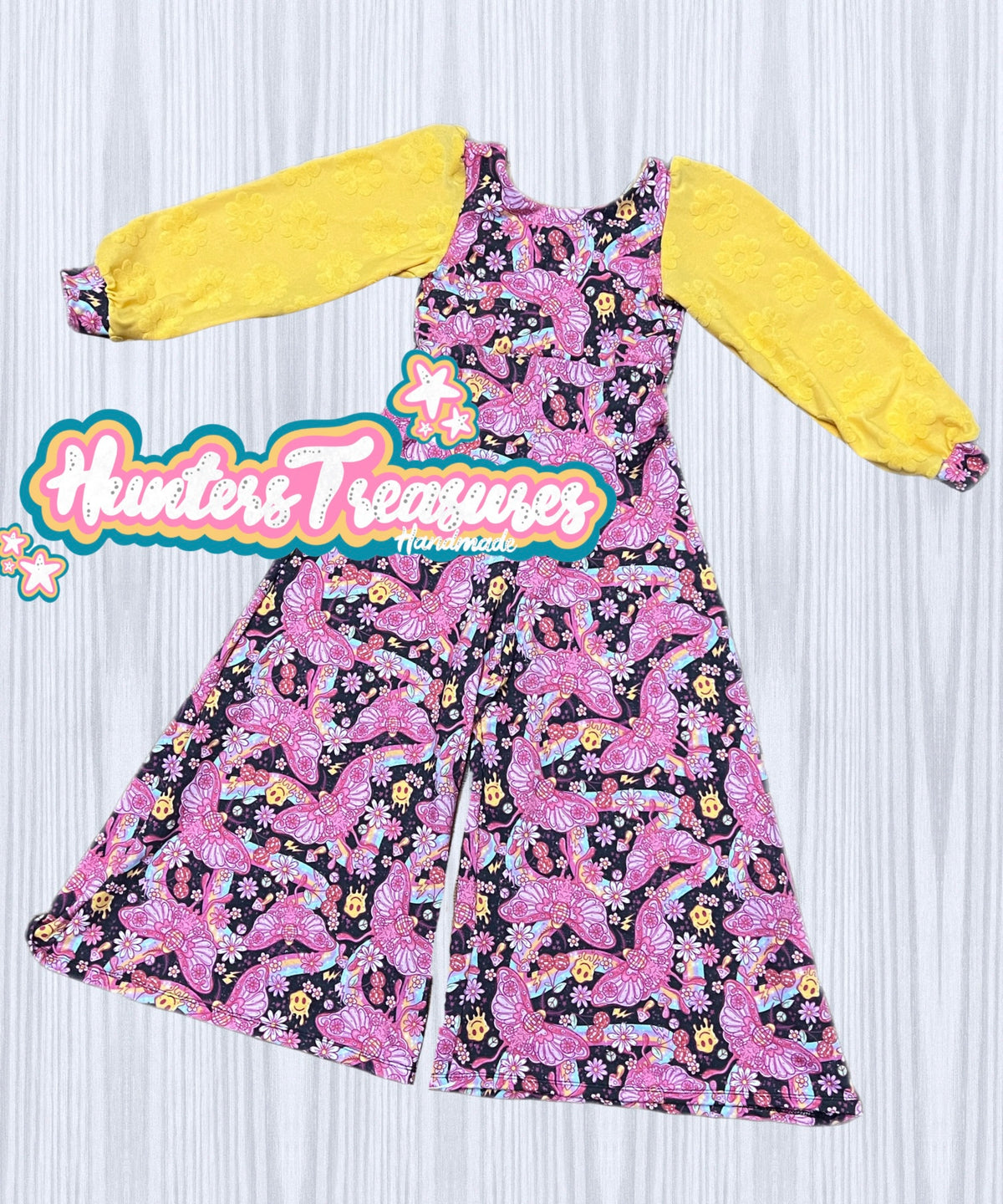 Size 6 Hampton/Petal Mash Romper in Retro Smiley