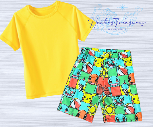 Rashguard & Swim Trunks Set