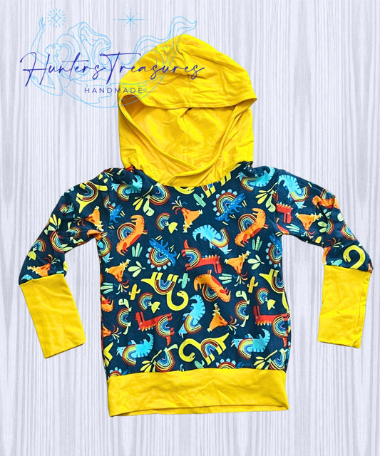 3T-6Y GWM Pullover in Rainbow Dino’s