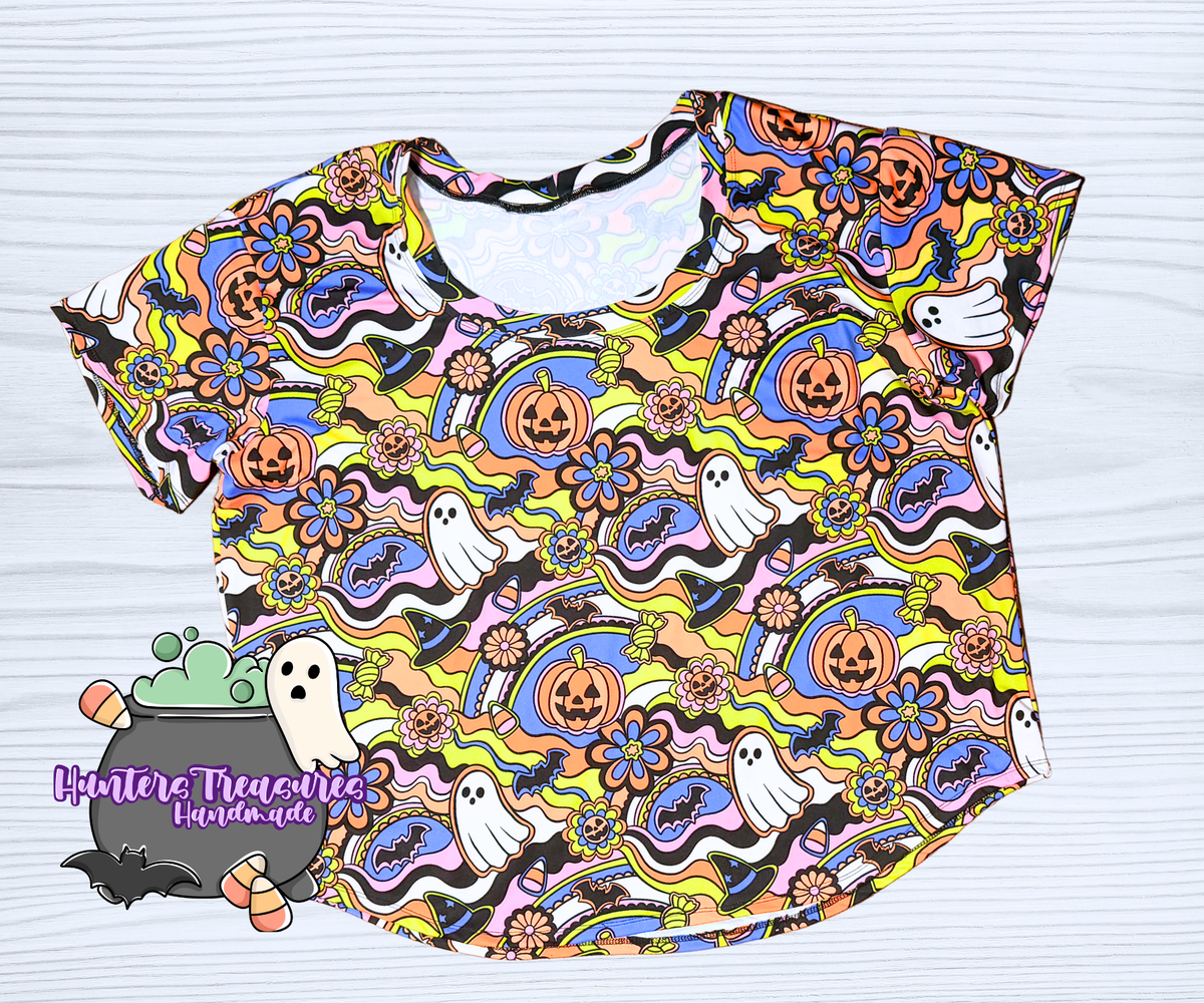XXL Boyfriend Tee in Retro Halloween