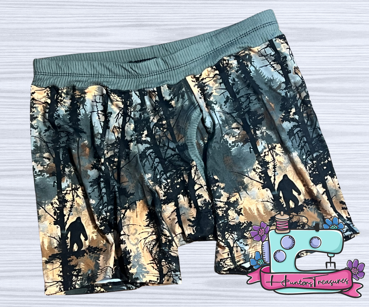 M Mens Boxers in Bigfoot Camo